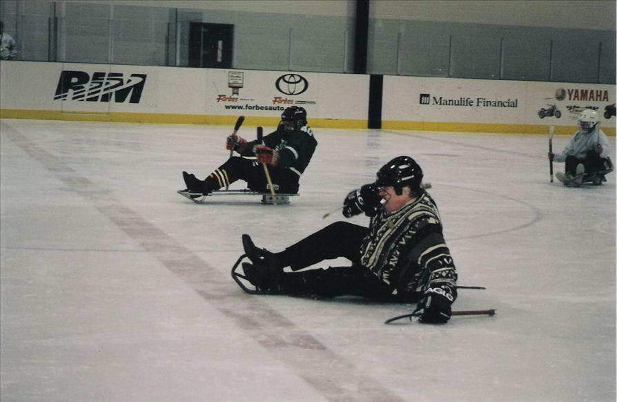 sledge Hockey Players